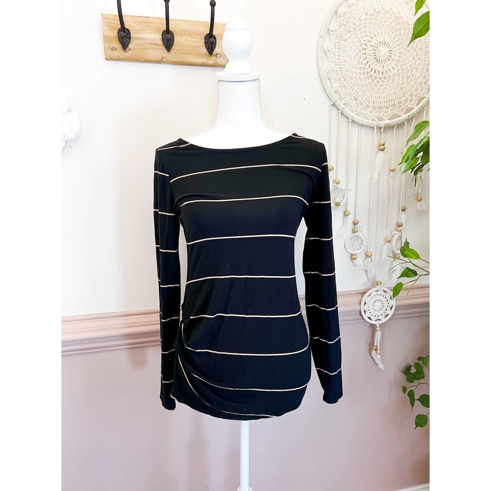 Pea in the Pod maternity Striped long sleeve Shirt Size XS